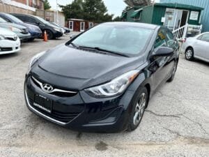 Hyundai Elantra 2015 for sale at ZAFFS Motors, Ontario, Canada. Fuel efficient and low cost to maintain. Best for students and Uber driving.