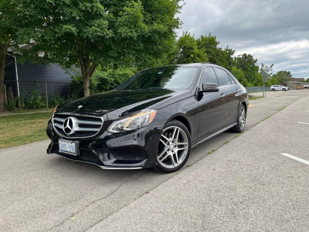 Used Mercedes Benz E400 AMG Package for sale ZAFFS Motors Beamsville, ON. Low Mileage, super clean, well-maintained with number of feathers.